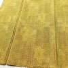 単衣 紬 正絹 麻の葉柄 単衣仕立て 身丈154cm 裄丈63cm リサイクル着物 着物 モダン 紬地 黄・黄土色_画像4