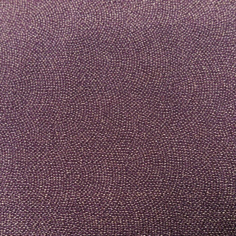 単衣 色無地 鮫小紋 縮緬 一つ紋付き 正絹 流水・波柄 単衣仕立て 身丈156.5cm 裄丈63cm リサイクル着物 着物 お茶会 紫・藤色_画像7