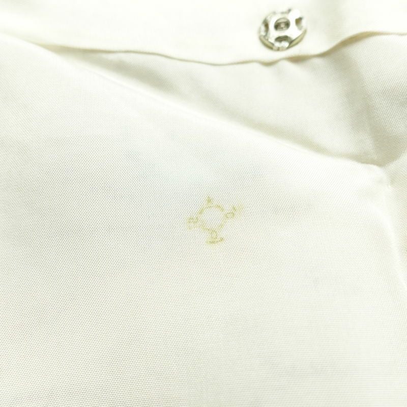 紬 正絹 麻の葉柄 袷仕立て 身丈144.5cm 裄丈61.5cm リサイクル着物 着物 モダン クリーム_画像18