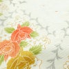 小紋 良品 総柄 ポリエステル 花柄 袷仕立て 身丈162.5cm 裄丈66cm リサイクル着物 着物 白_画像8