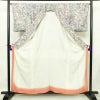 小紋 良品 総柄 正絹 花柄 袷仕立て 身丈158cm 裄丈65cm リサイクル着物 着物 金彩 紫・藤色_画像3