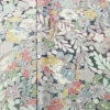小紋 良品 総柄 正絹 花柄 袷仕立て 身丈158cm 裄丈65cm リサイクル着物 着物 金彩 紫・藤色_画像6