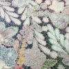 小紋 良品 総柄 正絹 花柄 袷仕立て 身丈158cm 裄丈65cm リサイクル着物 着物 金彩 紫・藤色_画像7