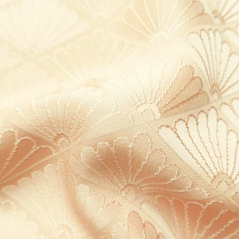 付け下げ 良品 しつけ糸付き 綸子 正絹 古典柄 袷仕立て 身丈161cm 裄丈64.5cm リサイクル着物 着物 入学式 卒業式 七五三 お宮参り フォーマル シンプル 上品 ベージュ_画像21