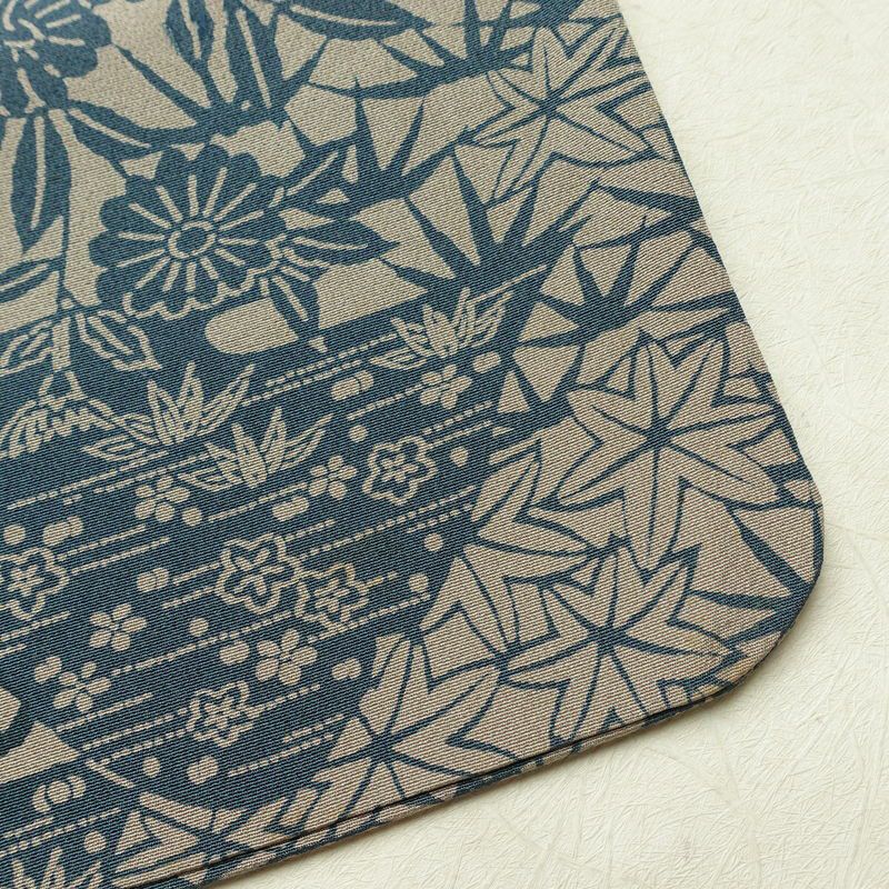 小紋 縮緬 正絹 古典柄 袷仕立て 身丈156.5cm 裄丈64cm リサイクル着物 着物 モダン カジュアル グレー_画像17