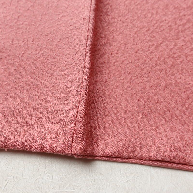 色無地 正絹 袷仕立て 身丈162.5cm 裄丈64.5cm リサイクル着物 着物 お茶会 フォーマル ピンク_画像11