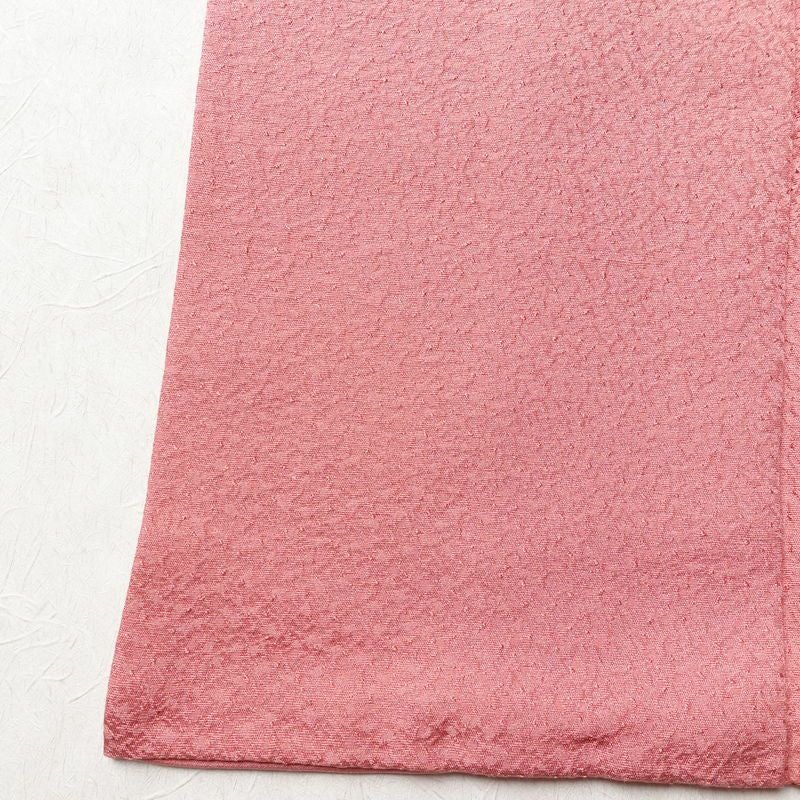 色無地 正絹 袷仕立て 身丈162.5cm 裄丈64.5cm リサイクル着物 着物 お茶会 フォーマル ピンク_画像12