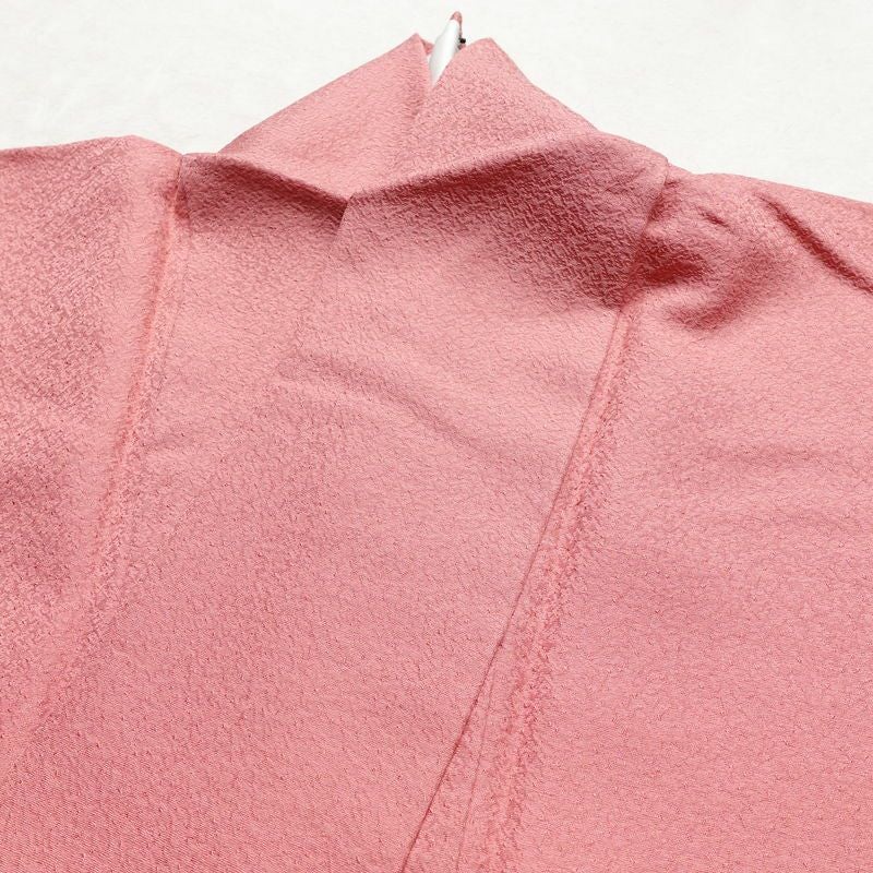 色無地 正絹 袷仕立て 身丈162.5cm 裄丈64.5cm リサイクル着物 着物 お茶会 フォーマル ピンク_画像16