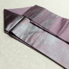 名古屋帯 六通柄 正絹 その他の柄 名古屋仕立て なごや帯 リサイクル帯 帯 刺繍 シンプル おしゃれ 茄子 ポケット付き 紫・藤色_画像20