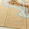 付け下げ 相良刺繍 絞り 正絹 花柄 袷仕立て 身丈157cm 裄丈65cm リサイクル着物 着物 刺繍 紬地 ベージュ_画像6