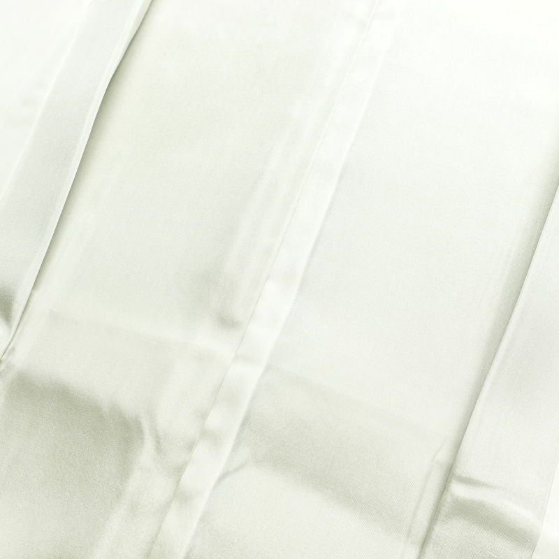 付け下げ 良品 綸子 正絹 花柄 袷仕立て 身丈159.5cm 裄丈63.5cm リサイクル着物 一部しつけ糸付き 着物 刺繍 箔 入学式 卒業式 七五三 お宮参り フォーマル 上品 扇面 榛色 黄・黄土色_画像19