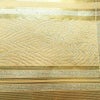 名古屋帯 六通柄 良品 正絹 古典柄 名古屋仕立て なごや帯 リサイクル帯 帯 箔 引箔 扇子 ベージュ_画像4