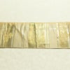 名古屋帯 六通柄 良品 正絹 古典柄 名古屋仕立て なごや帯 リサイクル帯 帯 箔 引箔 扇子 ベージュ_画像13