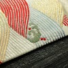 名古屋帯 太鼓柄 良品 正絹 流水・波柄 名古屋仕立て なごや帯 リサイクル帯 帯 引箔 金糸 クリーム_画像12