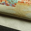名古屋帯 太鼓柄 良品 正絹 風景柄 名古屋仕立て なごや帯 リサイクル帯 帯 刺繍 金糸 銀糸 金・銀_画像7