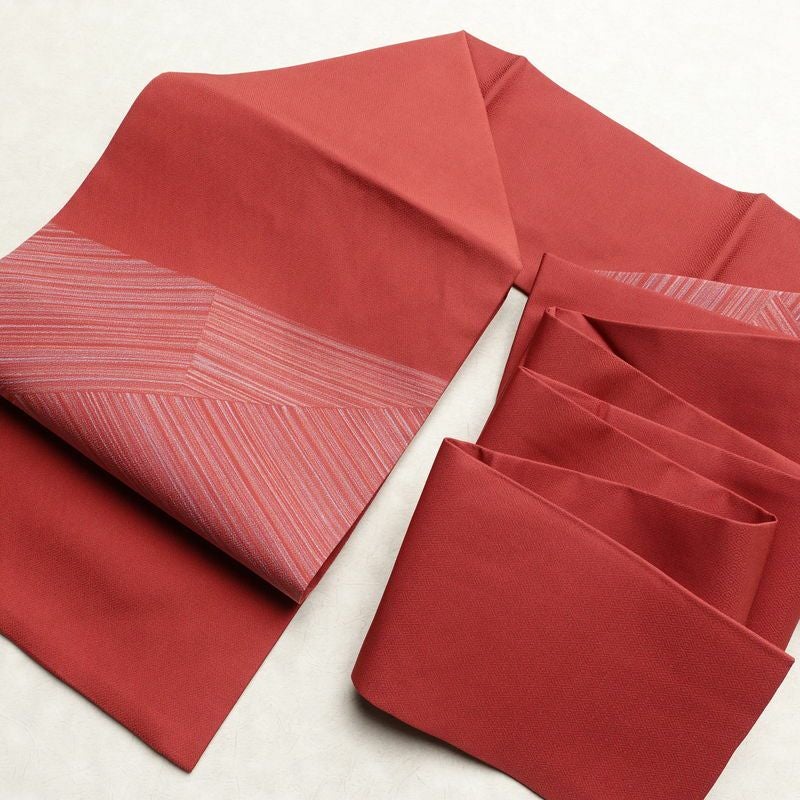 名古屋帯 太鼓柄 良品 正絹 幾何学柄・抽象柄 名古屋仕立て なごや帯 リサイクル帯 帯 ピンク_画像17