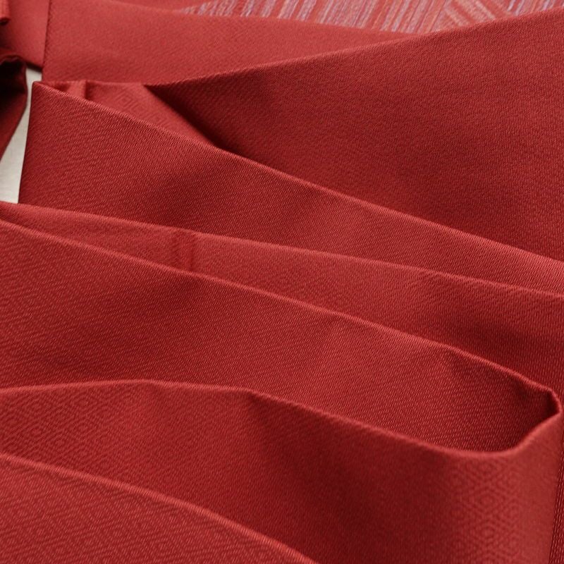 名古屋帯 太鼓柄 良品 正絹 幾何学柄・抽象柄 名古屋仕立て なごや帯 リサイクル帯 帯 ピンク_画像18