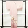 訪問着 良品 正絹 風景柄 袷仕立て 身丈160.5cm 裄丈66.5cm リサイクル着物 着物 箔 金彩 入学式 卒業式 七五三 お宮参り フォーマル 上品 松竹梅 ピンク_画像2