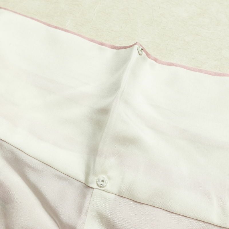 訪問着 良品 正絹 風景柄 袷仕立て 身丈160.5cm 裄丈66.5cm リサイクル着物 着物 箔 金彩 入学式 卒業式 七五三 お宮参り フォーマル 上品 松竹梅 ピンク_画像20