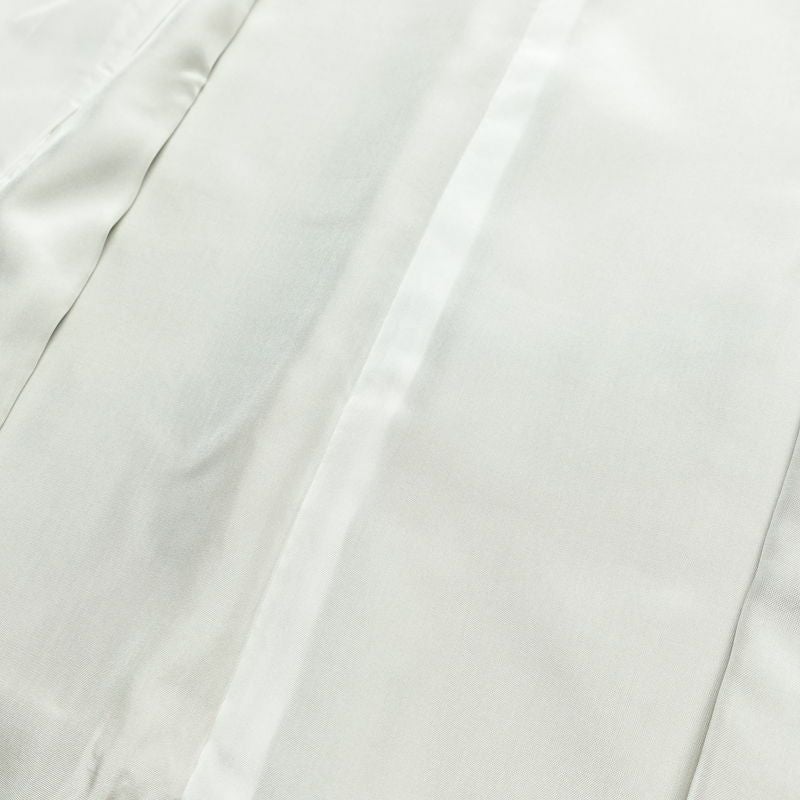 色無地 良品 しつけ糸付き 一つ紋付き 正絹 古典柄 袷仕立て 身丈155cm 裄丈64cm リサイクル着物 着物 お茶会 フォーマル シンプル 黄・黄土色_画像18