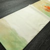 名古屋帯 太鼓柄 正絹 花柄 名古屋仕立て なごや帯 リサイクル帯 帯 刺繍 金糸 紅葉 菖蒲 白_画像8