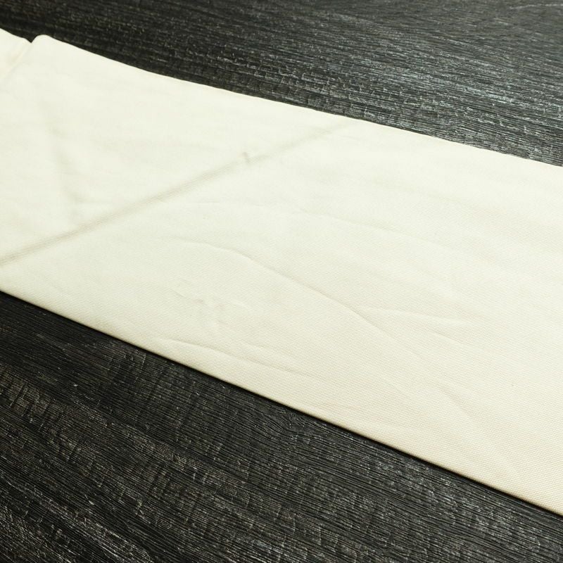 名古屋帯 太鼓柄 正絹 花柄 名古屋仕立て なごや帯 リサイクル帯 帯 刺繍 金糸 紅葉 菖蒲 白_画像15