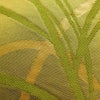 名古屋帯 六通柄 正絹 木の葉・植物柄 名古屋仕立て なごや帯 リサイクル帯 帯 黄・黄土色_画像3