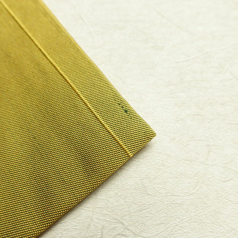 名古屋帯 六通柄 正絹 木の葉・植物柄 名古屋仕立て なごや帯 リサイクル帯 帯 黄・黄土色_画像17