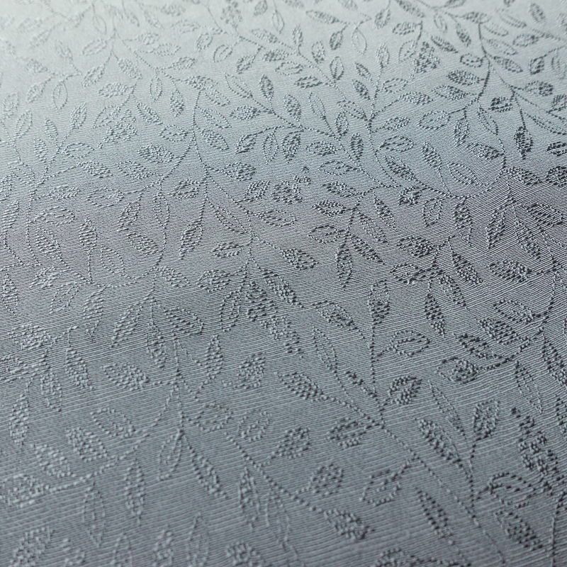 付け下げ 良品 落款入り 一つ紋付き 正絹 木の葉・植物柄 袷仕立て 身丈153.5cm 裄丈65cm リサイクル着物 着物 入学式 卒業式 フォーマル シンプル 上品 グレー_画像7