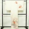 付け下げ トールサイズ 正絹 花柄 袷仕立て 身丈173cm 裄丈66.5cm リサイクル着物 着物 入学式 卒業式 七五三 お宮参り フォーマル 上品 菊 芍薬 クリーム_画像2