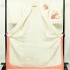 付け下げ トールサイズ 正絹 花柄 袷仕立て 身丈173cm 裄丈66.5cm リサイクル着物 着物 入学式 卒業式 七五三 お宮参り フォーマル 上品 菊 芍薬 クリーム_画像3