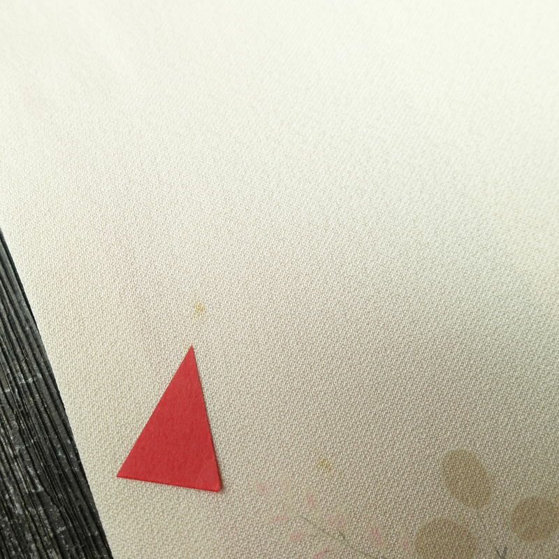 付け下げ トールサイズ 正絹 花柄 袷仕立て 身丈173cm 裄丈66.5cm リサイクル着物 着物 入学式 卒業式 七五三 お宮参り フォーマル 上品 菊 芍薬 クリーム_画像9