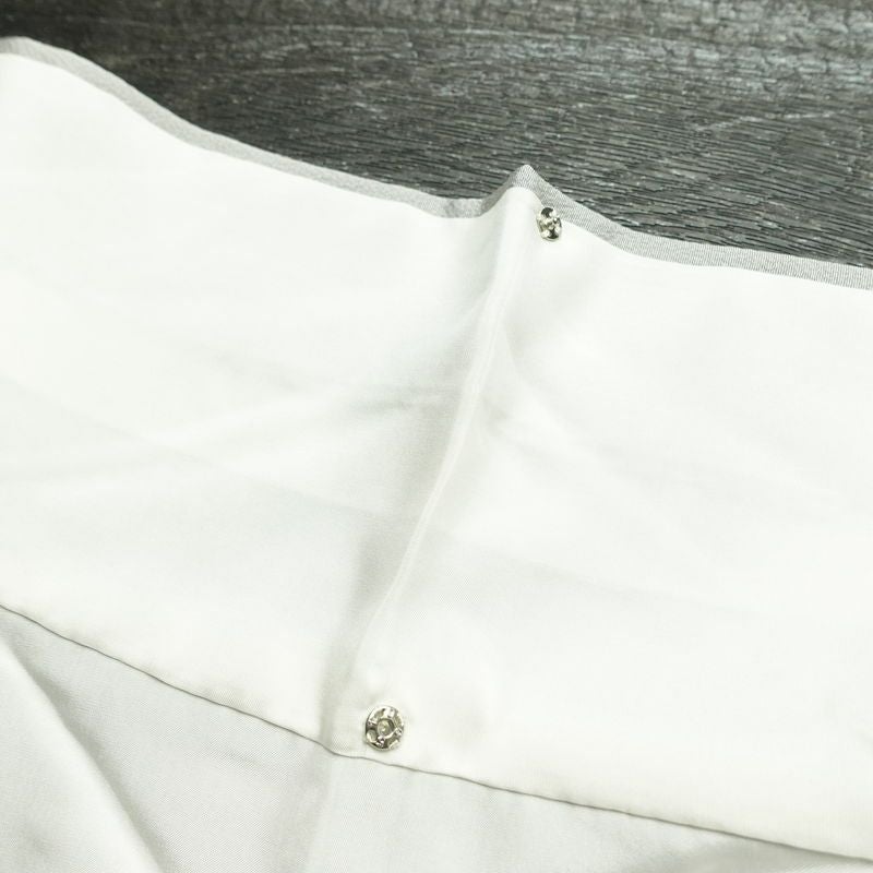 色無地 良品 落款入り 縮緬 一つ紋付き 正絹 無地 袷仕立て 身丈162.5cm 裄丈65cm リサイクル着物 着物 作家物 お茶会 上品 グレー_画像20