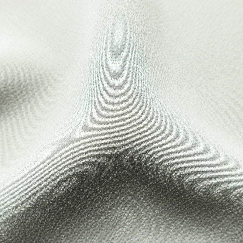 色無地 良品 落款入り 縮緬 一つ紋付き 正絹 無地 袷仕立て 身丈162.5cm 裄丈65cm リサイクル着物 着物 作家物 お茶会 上品 グレー_画像21