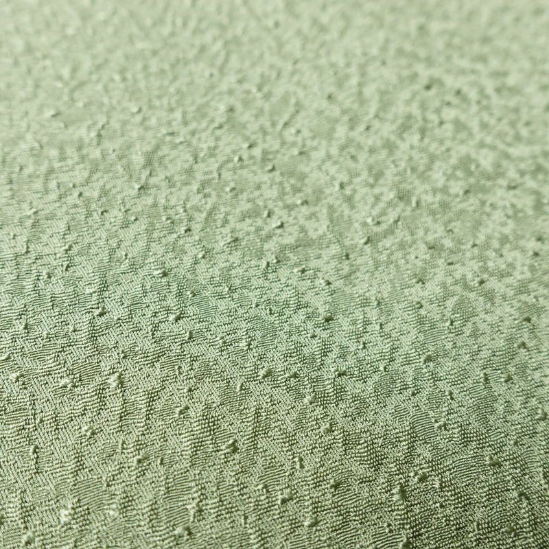 色無地 良品 落款入り 本草木染作家物 瑞寶 正絹 無地 袷仕立て 身丈154cm 裄丈63cm リサイクル着物 一部しつけ糸付き 着物 作家物 お茶会 緑・うぐいす色_画像8