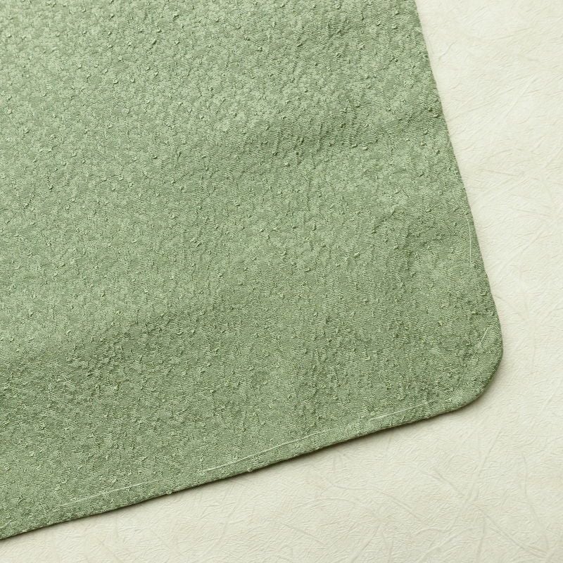 色無地 良品 落款入り 本草木染作家物 瑞寶 正絹 無地 袷仕立て 身丈154cm 裄丈63cm リサイクル着物 一部しつけ糸付き 着物 作家物 お茶会 緑・うぐいす色_画像16