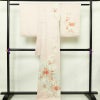 訪問着 良品 トールサイズ 正絹 花柄 袷仕立て 身丈170.5cm 裄丈67.5cm リサイクル着物 着物 刺繍 入学式 卒業式 七五三 お宮参り フォーマル 上品 ピンク_画像2