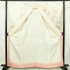 訪問着 正絹 花柄 袷仕立て 身丈162cm 裄丈66cm リサイクル着物 着物 金彩 入学式 卒業式 七五三 お宮参り フォーマル レトロ 白_画像3