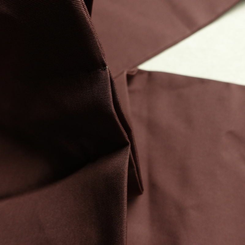 名古屋帯 太鼓柄 正絹 幾何学柄・抽象柄 名古屋仕立て なごや帯 リサイクル帯 帯 シンプル 小豆・エンジ_画像20