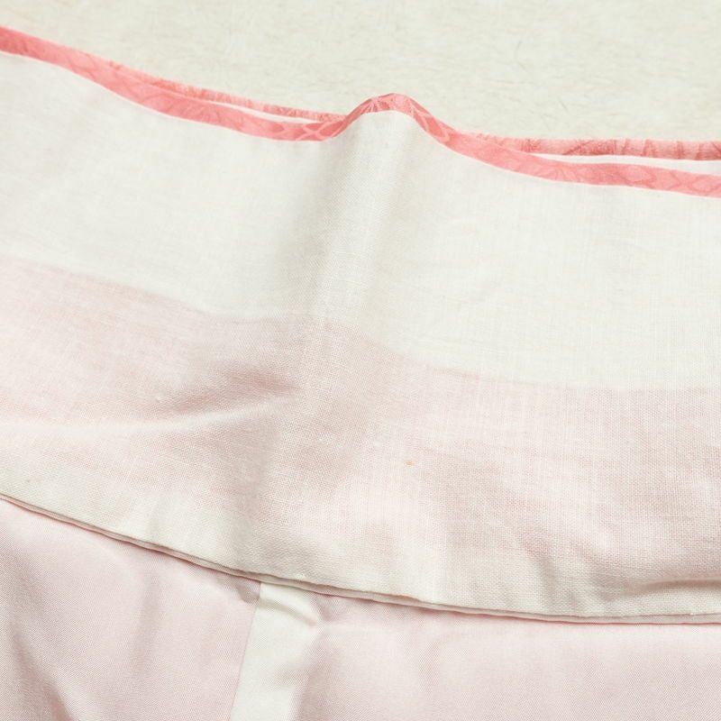 訪問着 絞り 綸子 正絹 古典柄 袷仕立て 身丈164cm 裄丈66.5cm リサイクル着物 着物 フォーマル 粋 ピンク_画像18