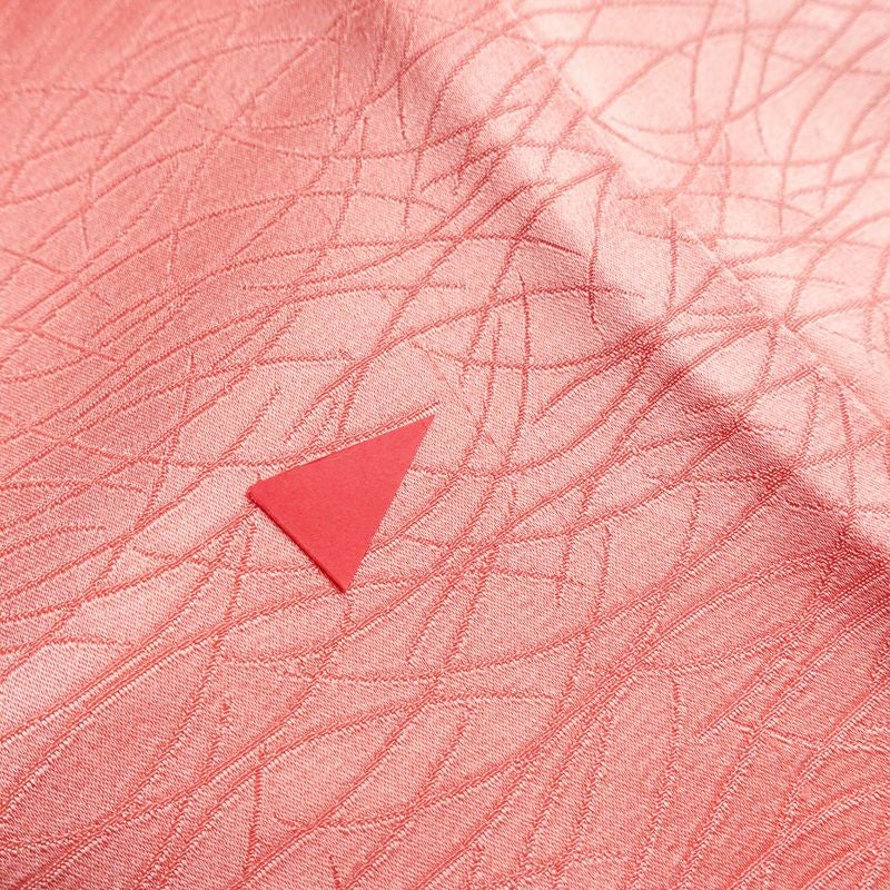 訪問着 絞り 綸子 正絹 古典柄 袷仕立て 身丈164cm 裄丈66.5cm リサイクル着物 着物 フォーマル 粋 ピンク_画像21