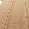 単衣 小紋 縮緬 ポリエステル 縞柄・線柄 単衣仕立て 身丈160cm 裄丈67cm リサイクル着物 着物 シンプル ベージュ_画像5