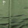 小紋 良品 しつけ糸付き 正絹 花柄 袷仕立て 身丈153cm 裄丈64cm リサイクル着物 着物 緑・うぐいす色_画像6