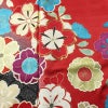振袖 金駒刺繍 正絹 蝶・昆虫柄 袷仕立て 身丈161cm 裄丈68.5cm リサイクル着物 着物 箔 成人式 二十歳 二十歳の集い パーティー 華やか 桜 赤・朱_画像6