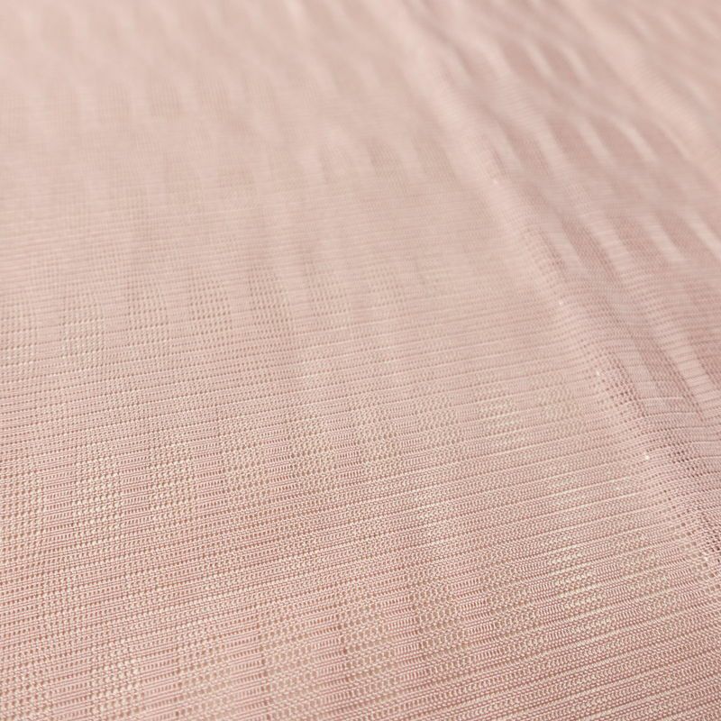 盛夏 色無地 しつけ糸付き 一つ紋付き ポリエステル その他の柄 単衣仕立て 身丈158cm 裄丈64.5cm リサイクル着物 着物 薄物 ピンク_画像7