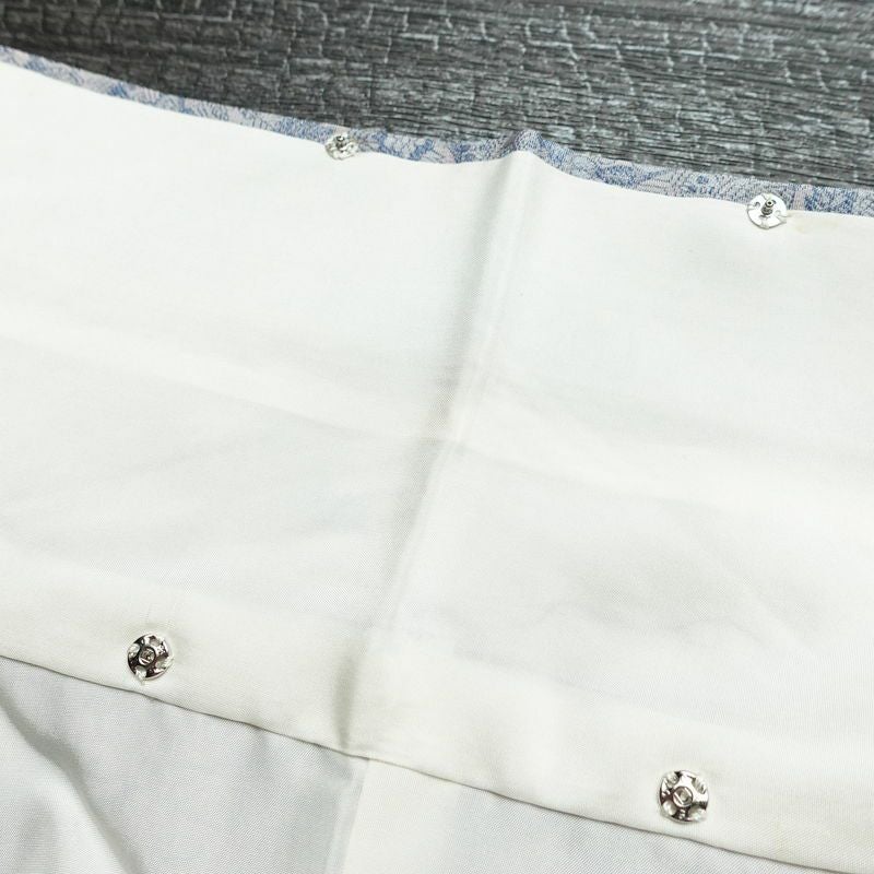 小紋 織柄小紋 正絹 古典柄 袷仕立て 身丈160cm 裄丈63.5cm リサイクル着物 着物 洒落 おしゃれ 青・紺_画像20