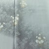 付け下げ 一つ紋付き 正絹 花柄 袷仕立て 身丈158cm 裄丈64.5cm リサイクル着物 着物 箔 入学式 卒業式 七五三 お宮参り フォーマル 上品 グレー_画像6