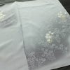 付け下げ 一つ紋付き 正絹 花柄 袷仕立て 身丈158cm 裄丈64.5cm リサイクル着物 着物 箔 入学式 卒業式 七五三 お宮参り フォーマル 上品 グレー_画像12