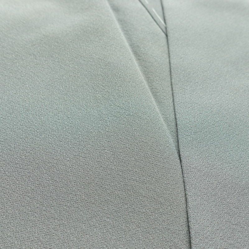 付け下げ 一つ紋付き 正絹 花柄 袷仕立て 身丈158cm 裄丈64.5cm リサイクル着物 着物 箔 入学式 卒業式 七五三 お宮参り フォーマル 上品 グレー_画像17