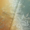 付け下げ 良品 落款入り 正絹 花柄 袷仕立て 身丈166cm 裄丈70cm リサイクル着物 着物 箔 金彩 入学式 卒業式 七五三 お宮参り フォーマル モダン シンプル 緑・うぐいす色_画像10